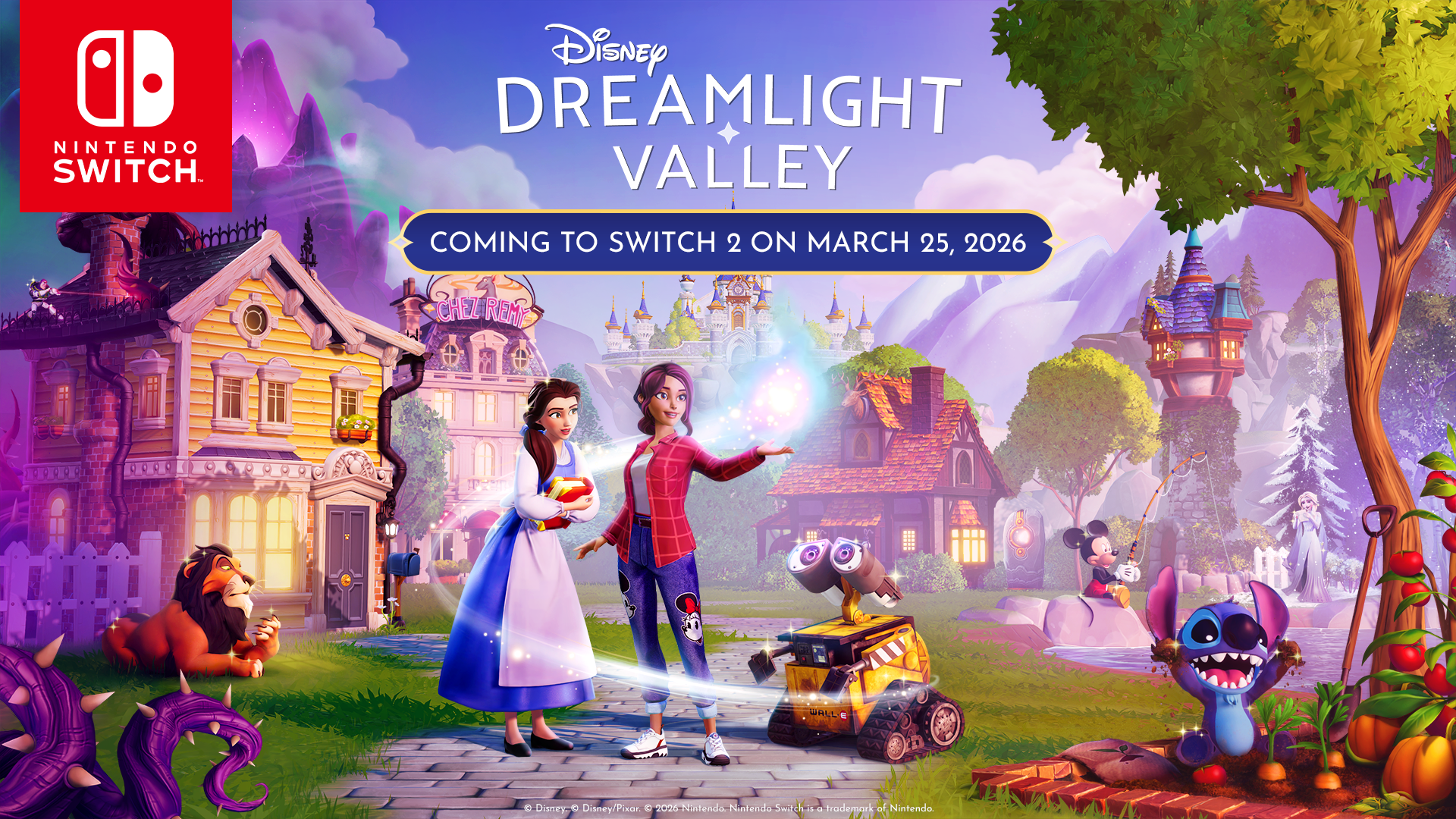 Disney Dreamlight Valley z datą premiery na Nintendo Switch 2. Będzie to darmowe ulepszenie